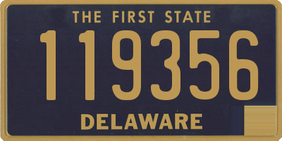 DE license plate 119356