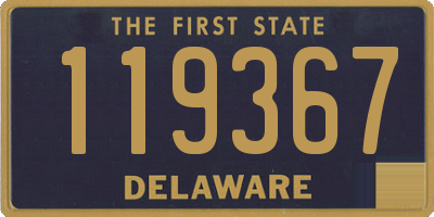 DE license plate 119367