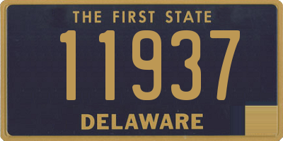 DE license plate 11937