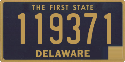 DE license plate 119371