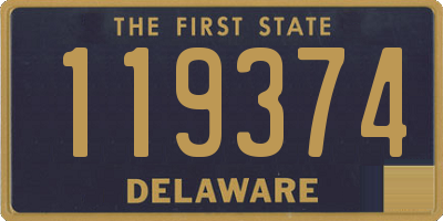 DE license plate 119374