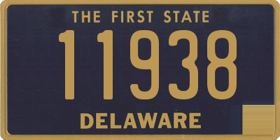 DE license plate 11938