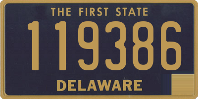 DE license plate 119386