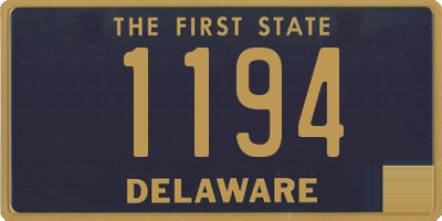 DE license plate 1194