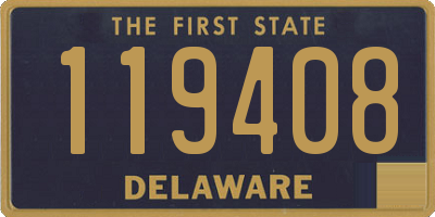 DE license plate 119408