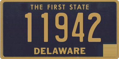 DE license plate 11942