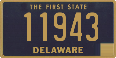 DE license plate 11943