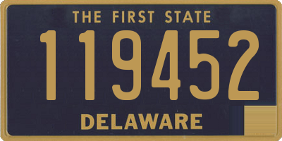 DE license plate 119452