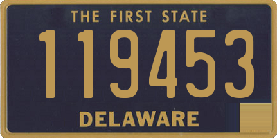 DE license plate 119453