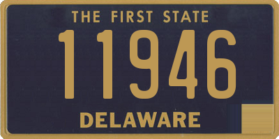 DE license plate 11946