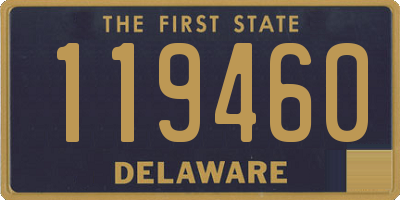 DE license plate 119460