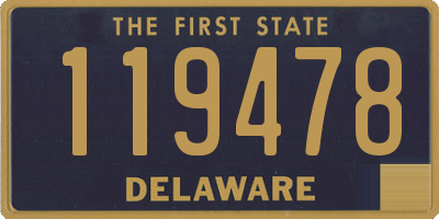 DE license plate 119478