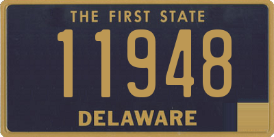 DE license plate 11948