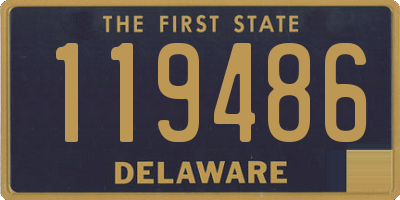 DE license plate 119486