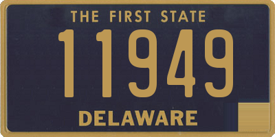 DE license plate 11949