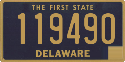 DE license plate 119490