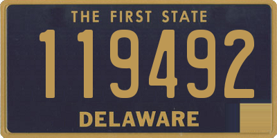 DE license plate 119492