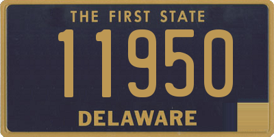 DE license plate 11950