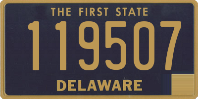 DE license plate 119507