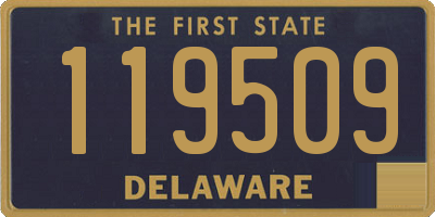 DE license plate 119509