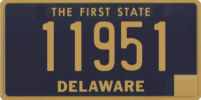 DE license plate 11951