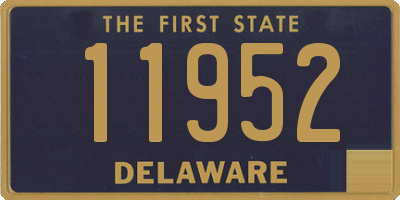 DE license plate 11952