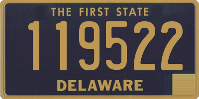 DE license plate 119522