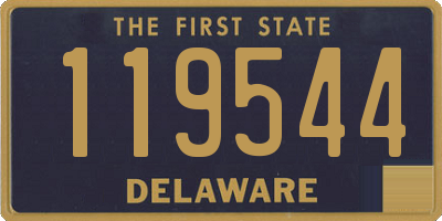 DE license plate 119544