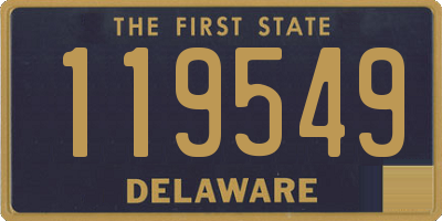 DE license plate 119549