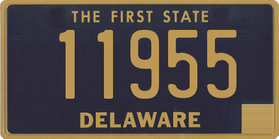 DE license plate 11955