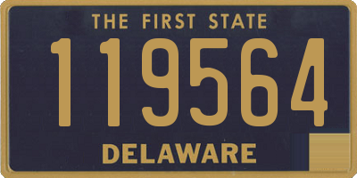 DE license plate 119564