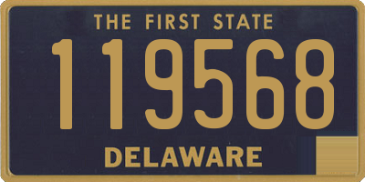 DE license plate 119568