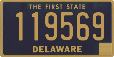 DE license plate 119569