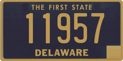 DE license plate 11957