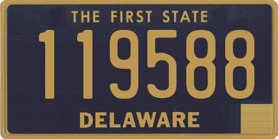 DE license plate 119588