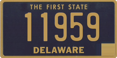 DE license plate 11959