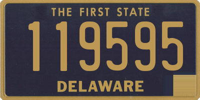 DE license plate 119595