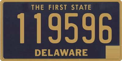 DE license plate 119596