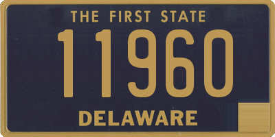 DE license plate 11960