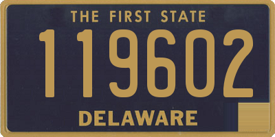 DE license plate 119602