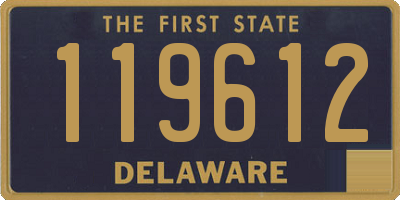 DE license plate 119612