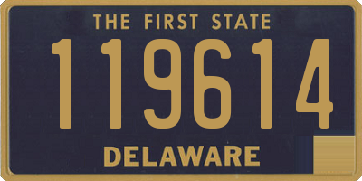 DE license plate 119614