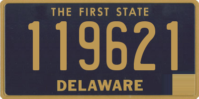 DE license plate 119621