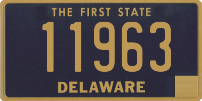 DE license plate 11963