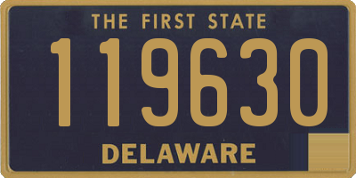 DE license plate 119630