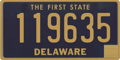 DE license plate 119635