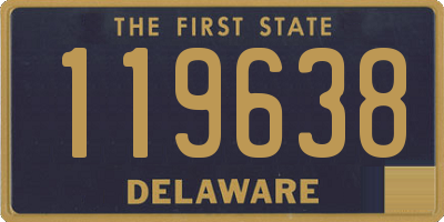 DE license plate 119638