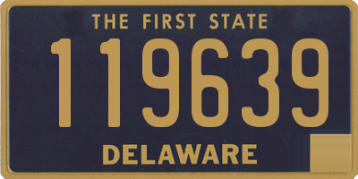 DE license plate 119639