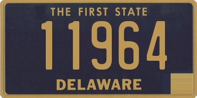 DE license plate 11964