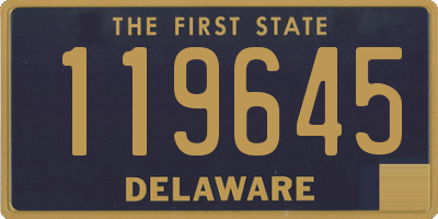 DE license plate 119645